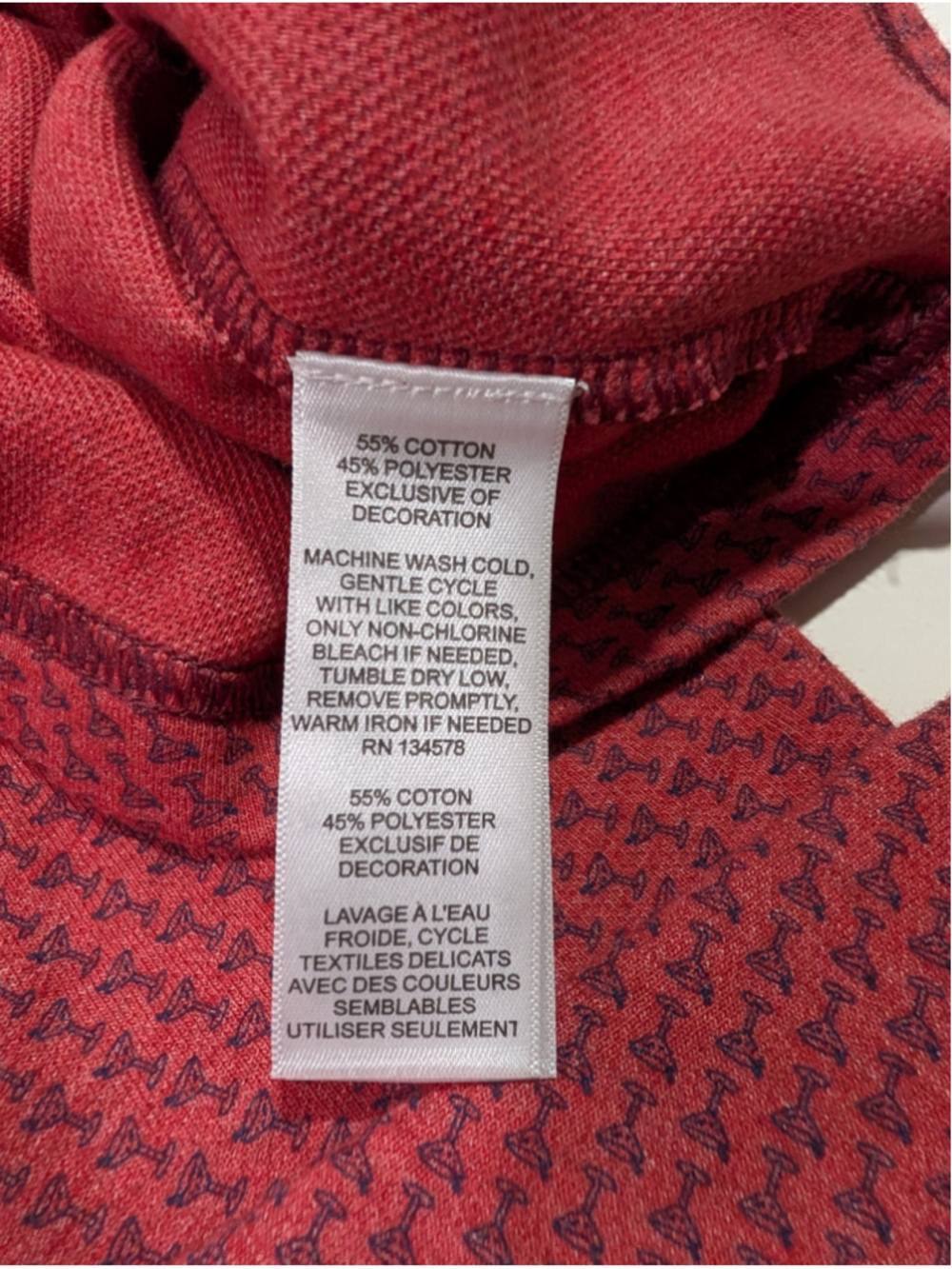 Vineyard Vines Saltwater Quarter Zip Mens XS Red Martini Glass Print Pullover - Picture 9 of 11